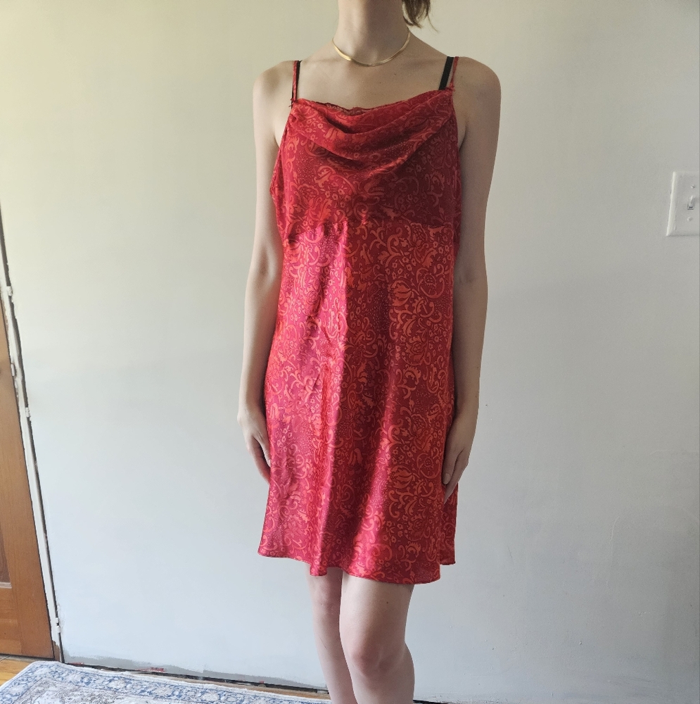 Delicates Vibrant Red Patterned Fabric